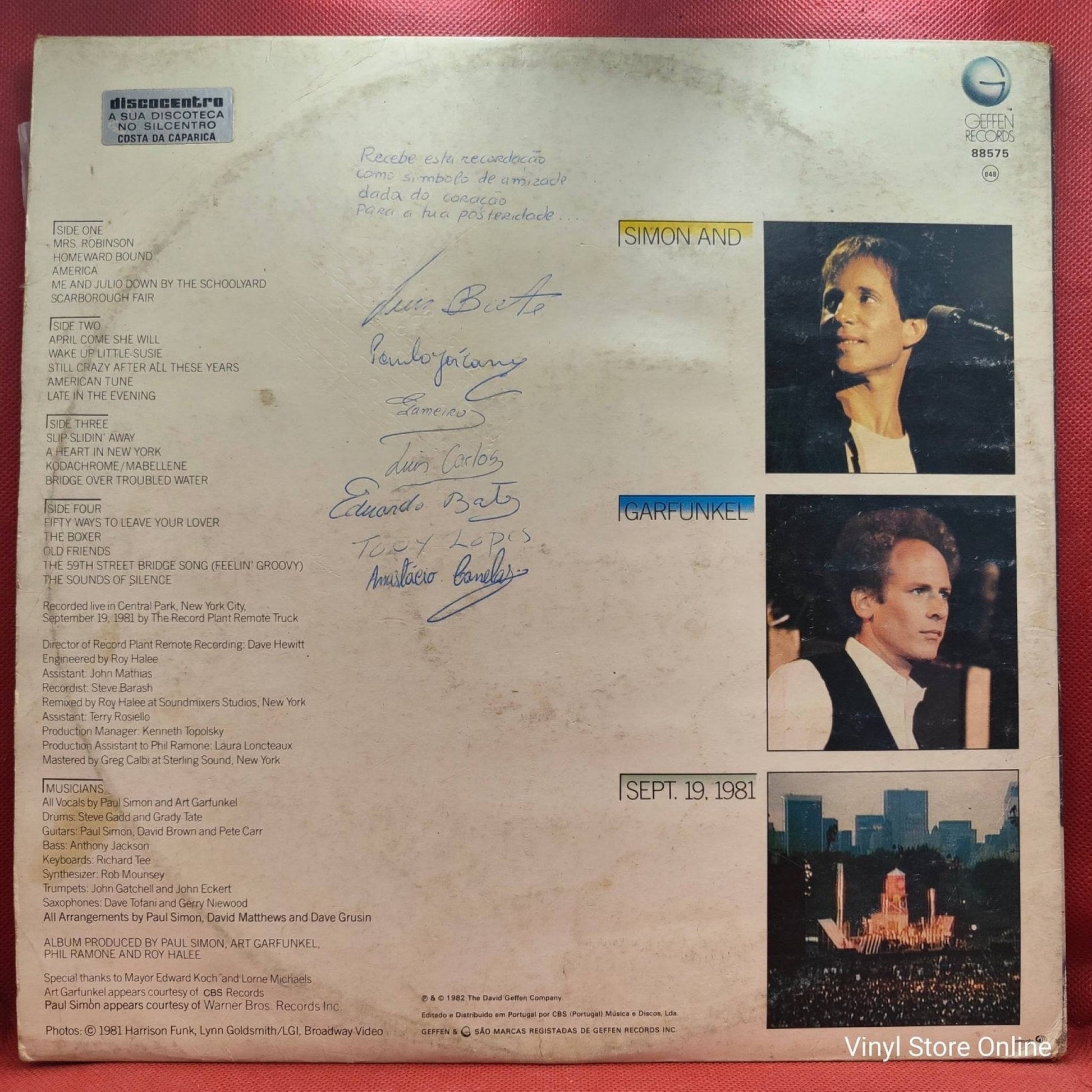 Simon And Garfunkel ‎– The Concert In Central Park - Vinyl Store Online