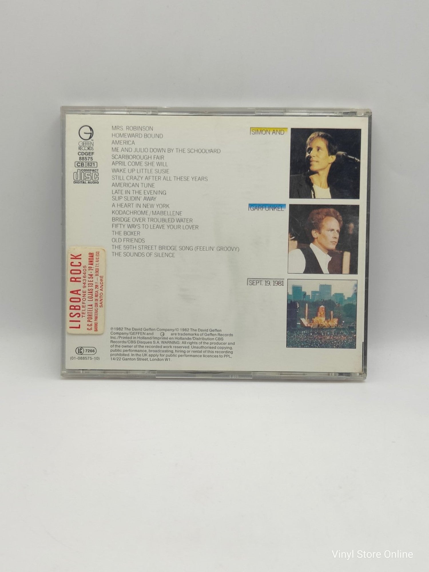 Simon & Garfunkel ‎– The Concert In Central Park - Vinyl Store Online