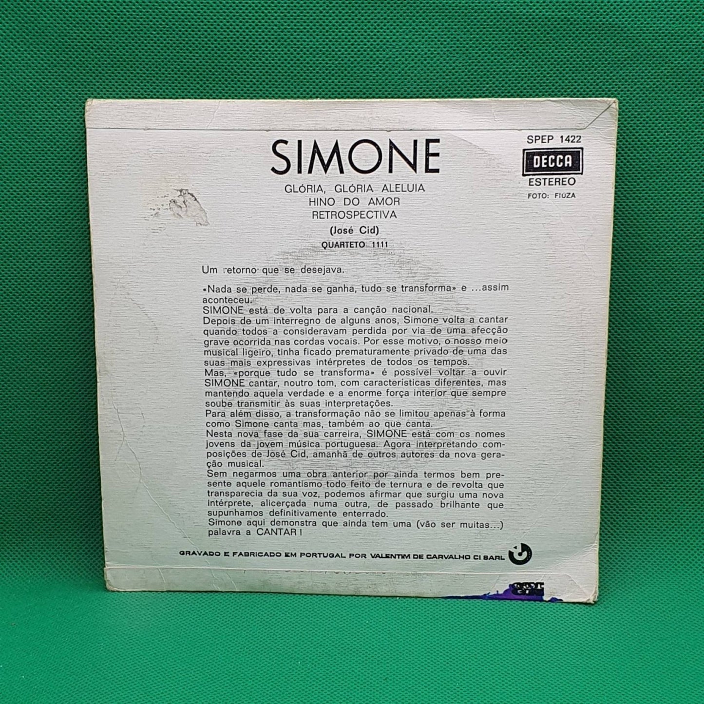 Simone de Oliveira ‎– Glória Glória Aleluia - Vinyl Store Online