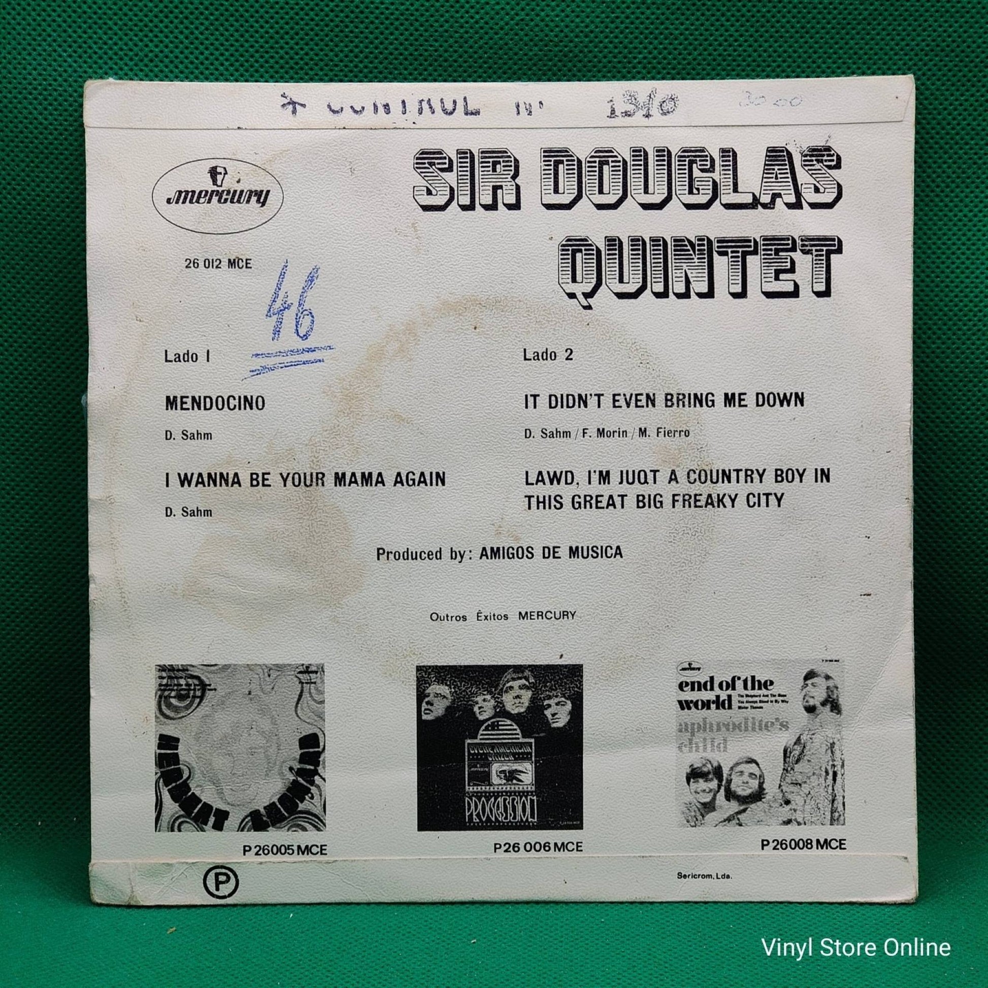 Sir Douglas Quintet ‎– Mendocino - Vinyl Store Online