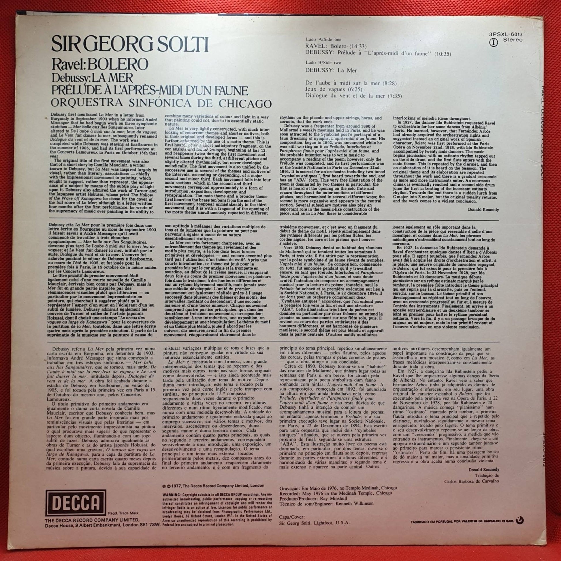 Sir Georg Solti, Chicago Symphony Orchestra - Ravel Bolero - Vinyl Store Online