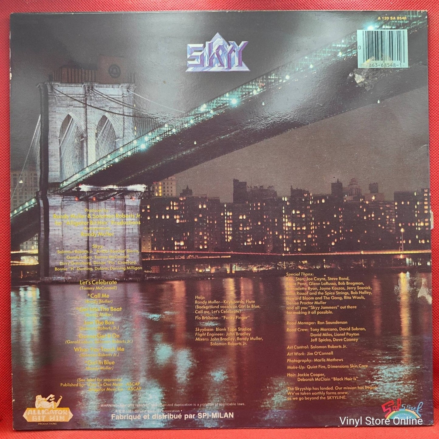 Skyy ‎– Skyy Line - Vinyl Store Online