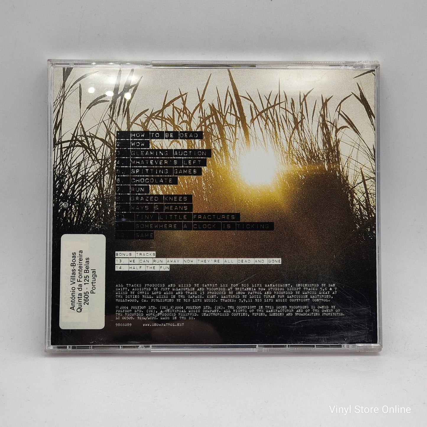Snow Patrol ‎– Final Straw - Vinyl Store Online