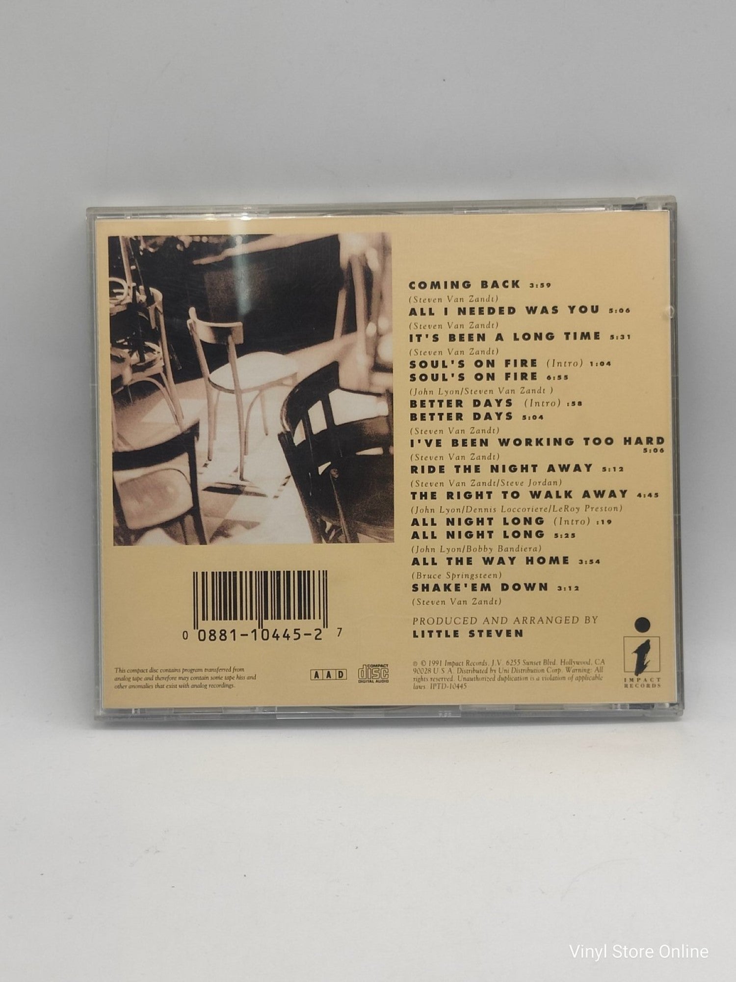 Southside Johnny & The Asbury Jukes ‎– Better Days - Vinyl Store Online