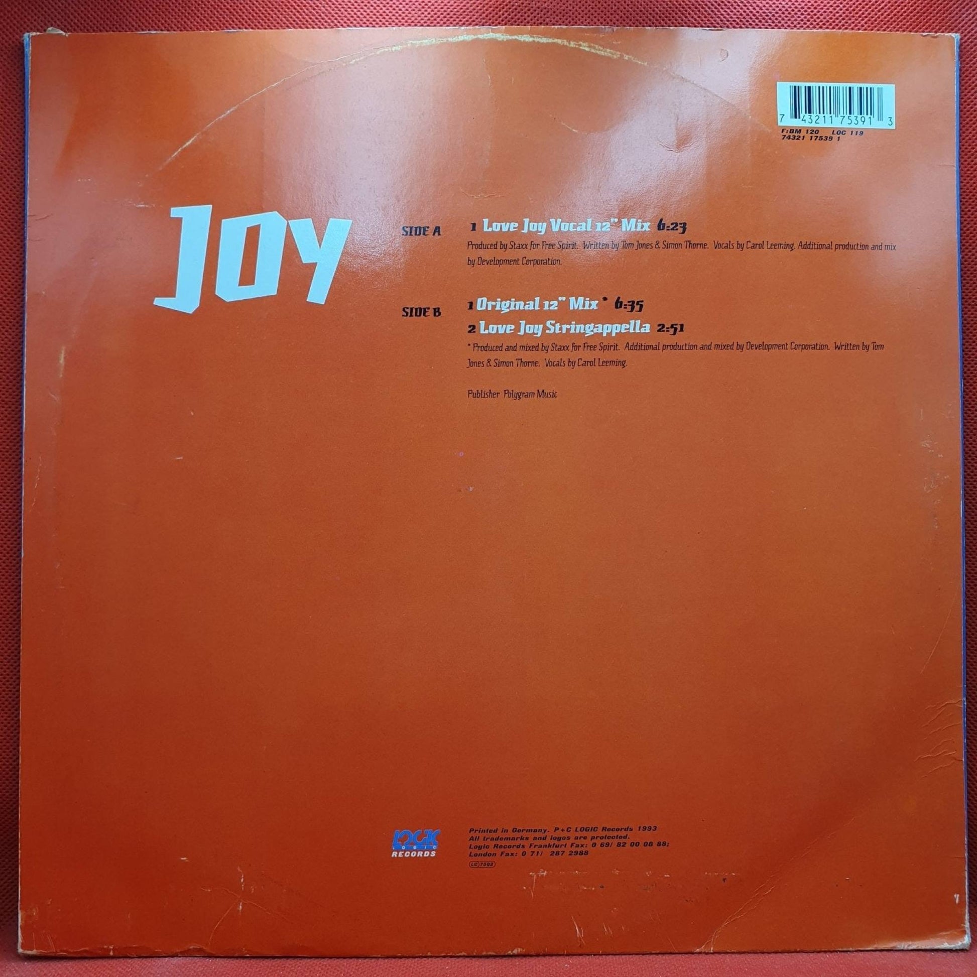 Staxx ‎– Joy - Vinyl Store Online