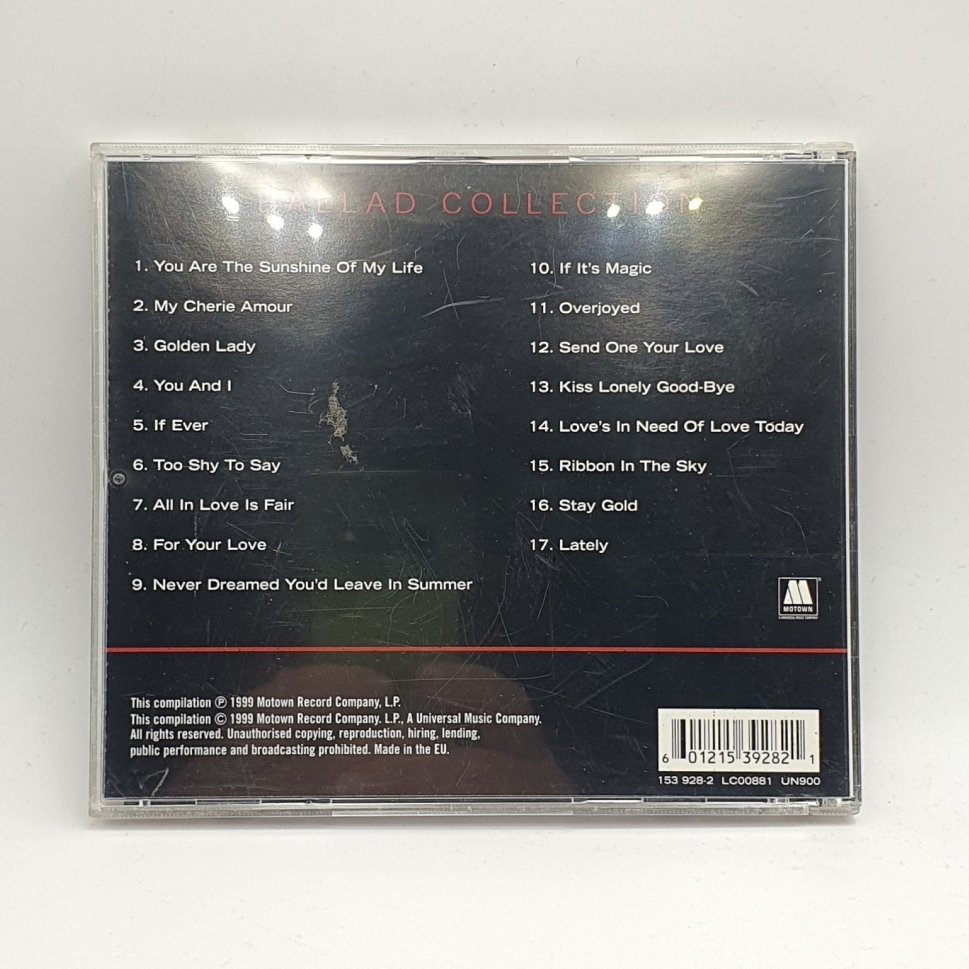 Stevie Wonder ‎– Ballad Collection - Vinyl Store Online