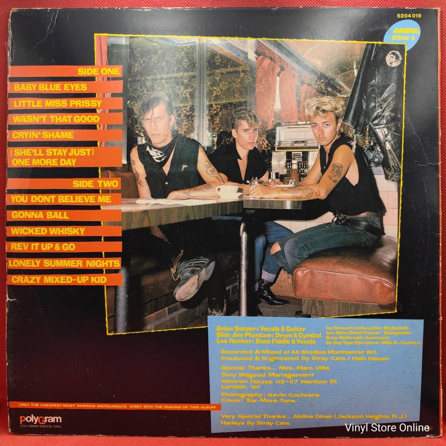 Stray Cats ‎– Gonna Ball - Vinyl Store Online