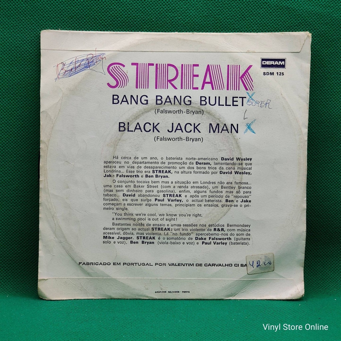 Streak ‎– Bang Bang Bullet - Vinyl Store Online