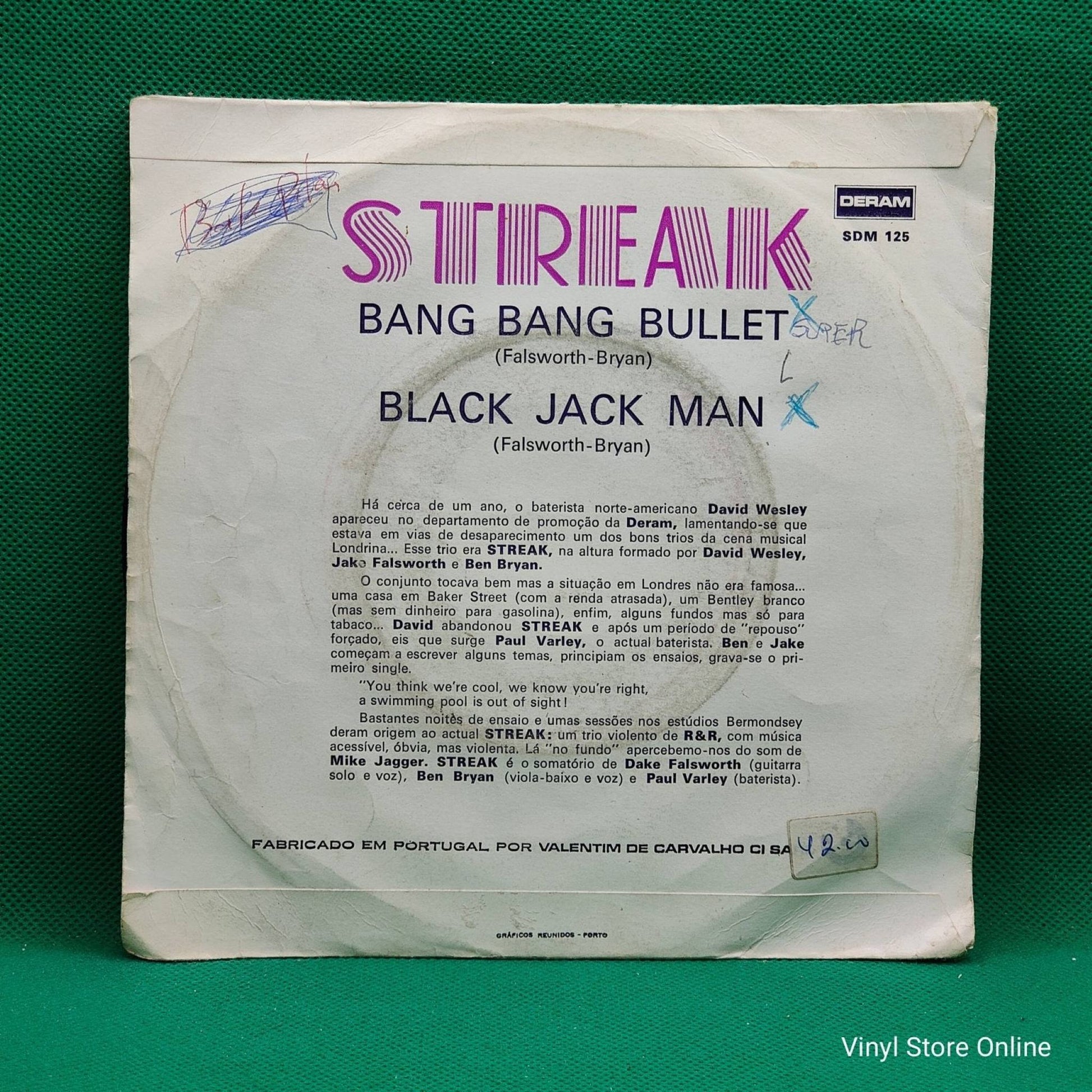 Streak ‎– Bang Bang Bullet - Vinyl Store Online