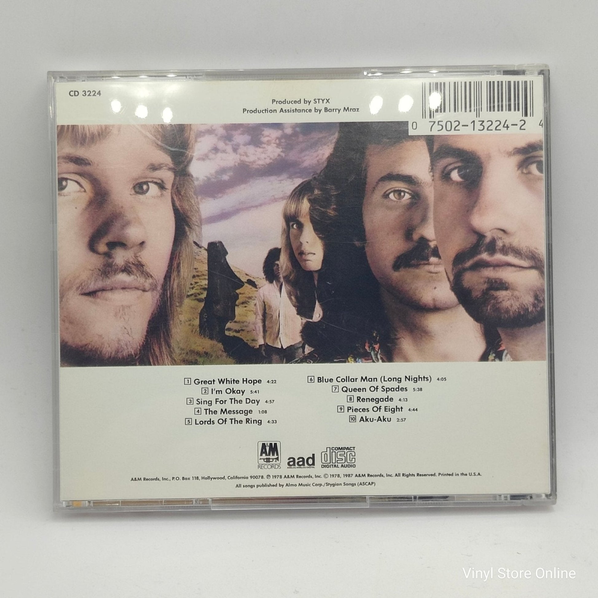 Styx ‎– Pieces Of Eight - Vinyl Store Online