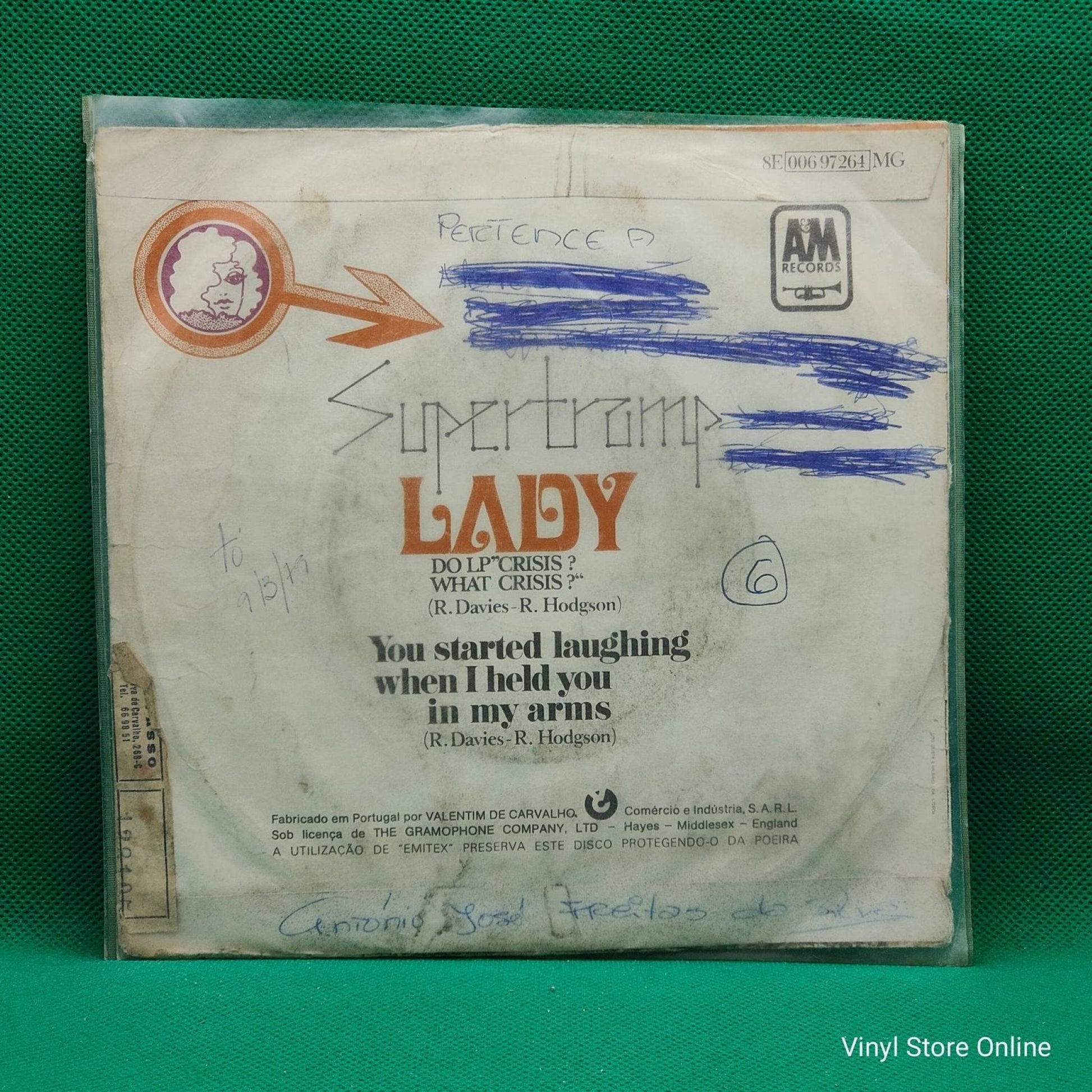 Supertramp ‎– Lady - Vinyl Store Online