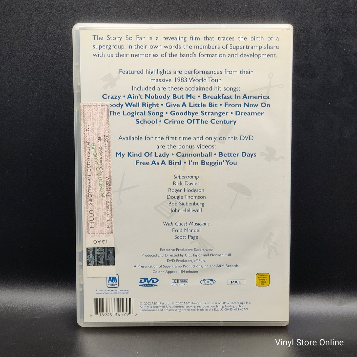 Supertramp ‎– The Story So Far... - Vinyl Store Online