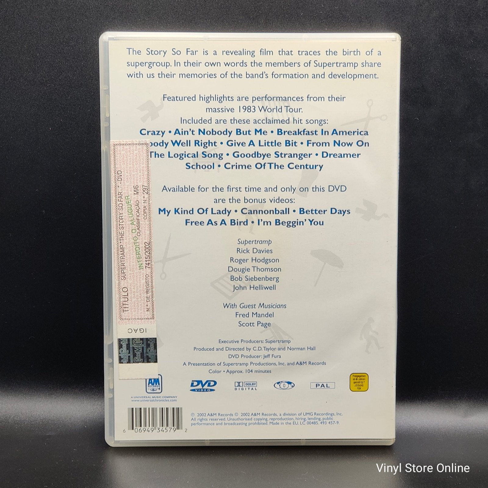 Supertramp ‎– The Story So Far... - Vinyl Store Online