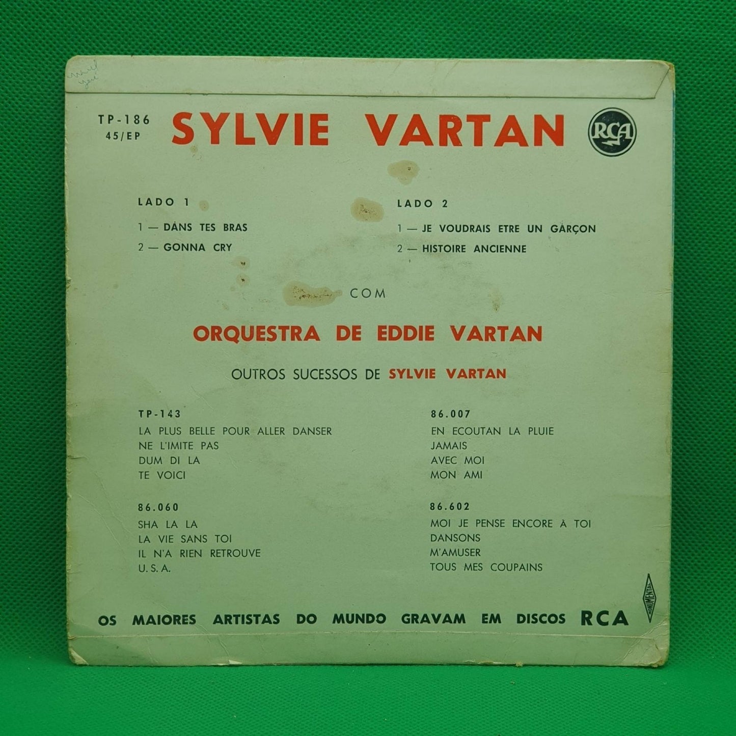 Sylvie Vartan ‎– Dans Tes Bras - Vinyl Store Online