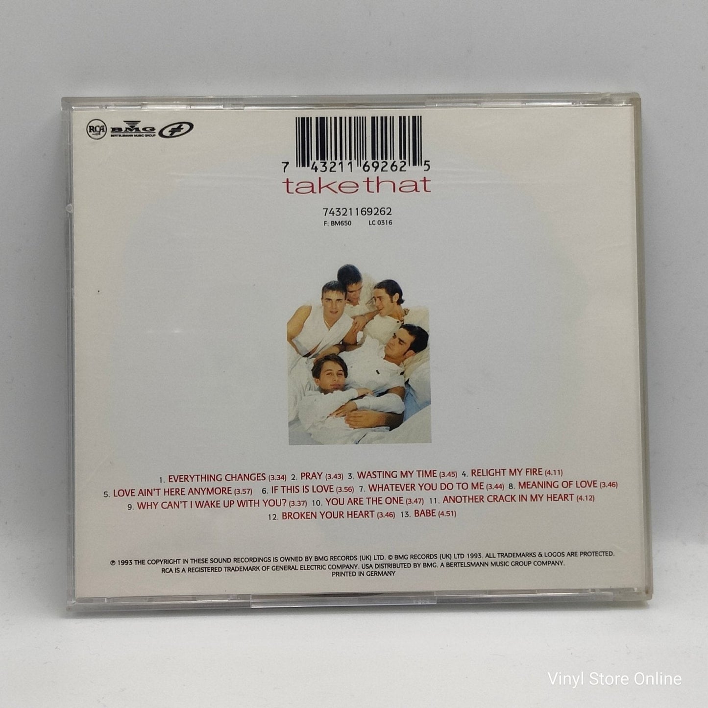 Take That ‎– Everything Changes - Vinyl Store Online