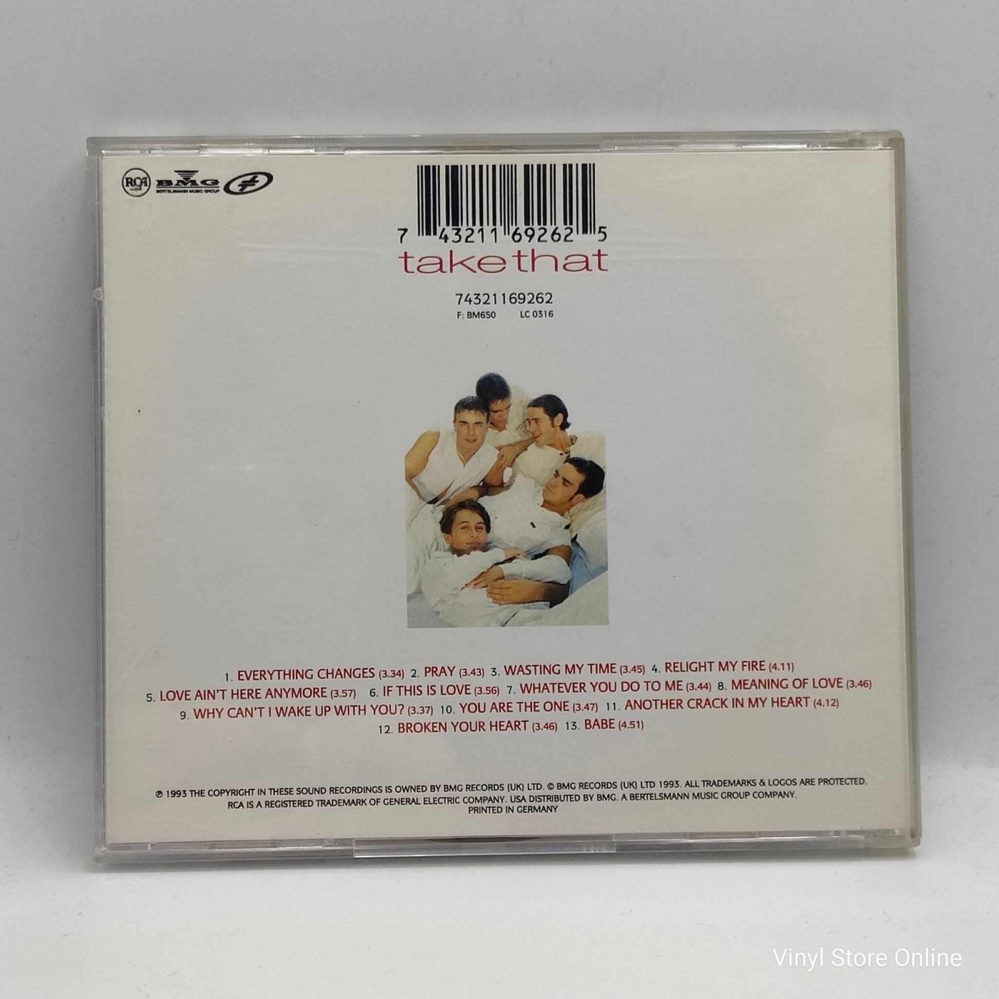 Take That ‎– Everything Changes - Vinyl Store Online
