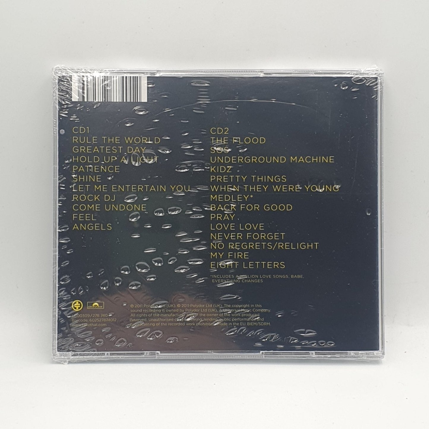 Take That ‎– Progress Live - Vinyl Store Online