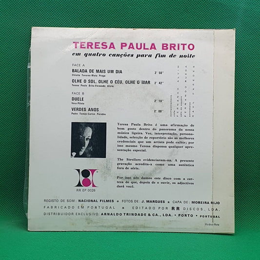 Teresa Paula Brito ‎– Canções Para Fim De Noite - Vinyl Store Online