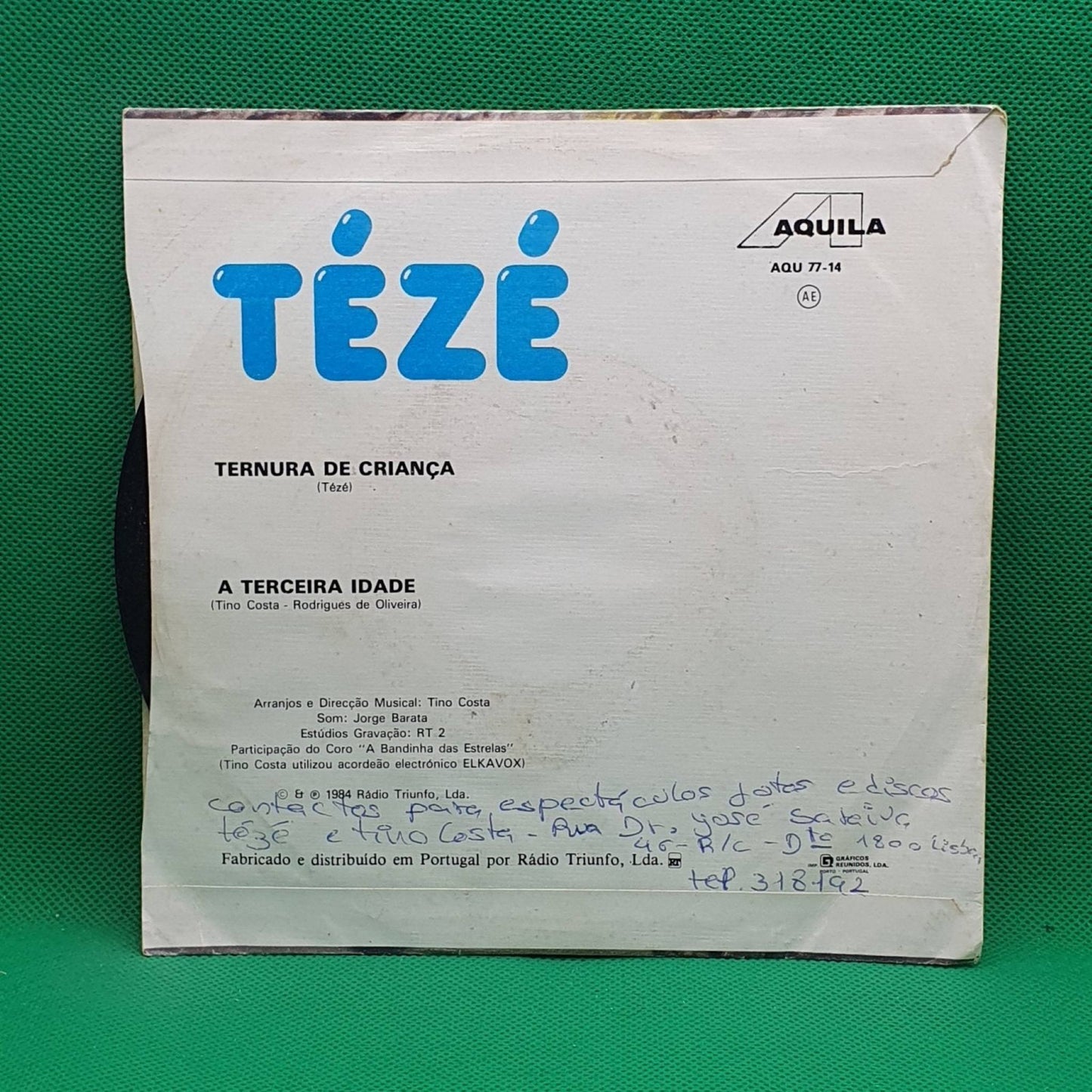 Tézé ‎– Ternura de Criança / A Terceira Idade - Vinyl Store Online