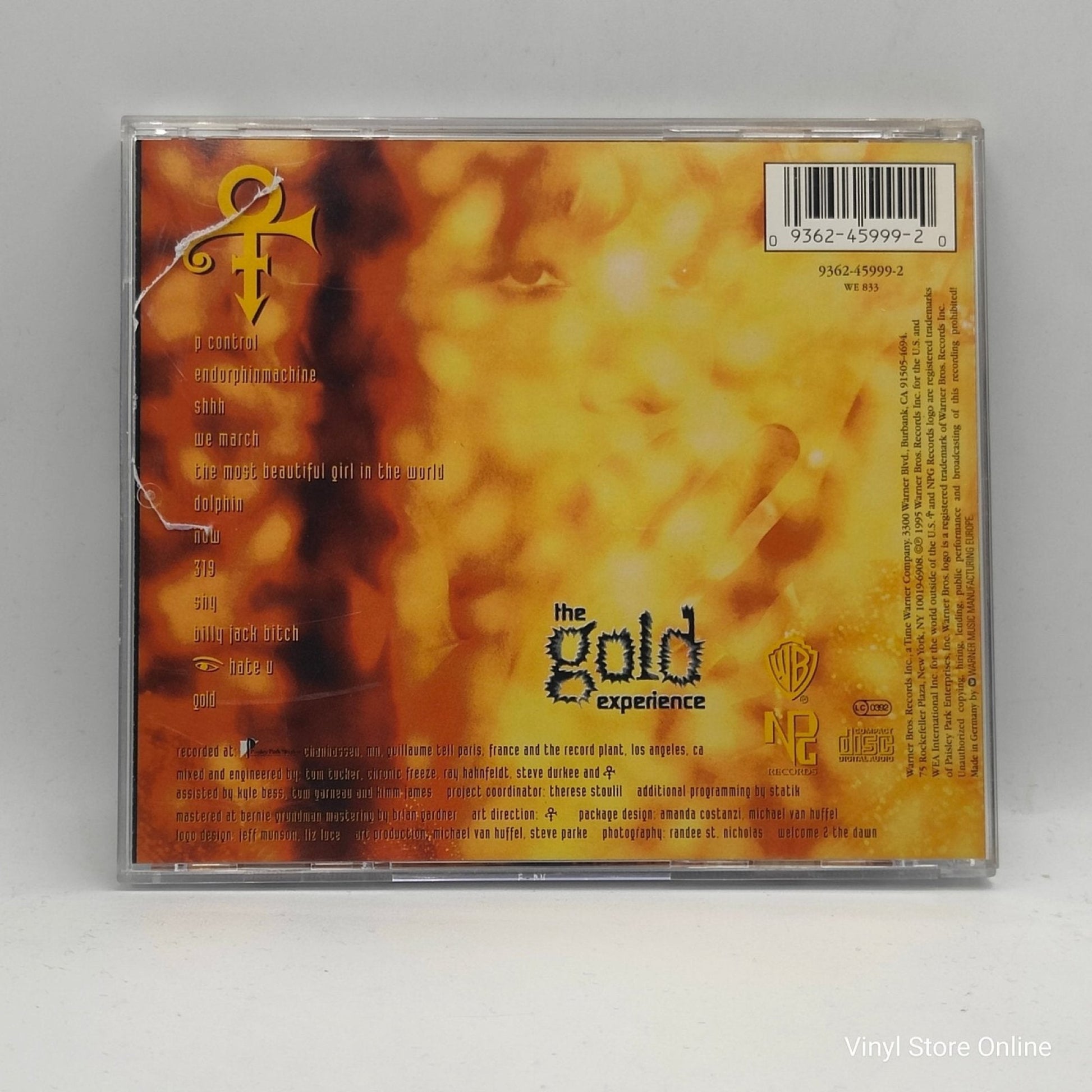 The Artist (Formerly Known As Prince) ‎– The Gold Experience - Vinyl Store Online