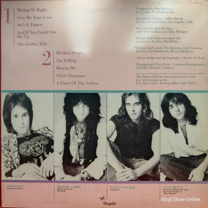 The Babys ‎– Broken Heart - Vinyl Store Online