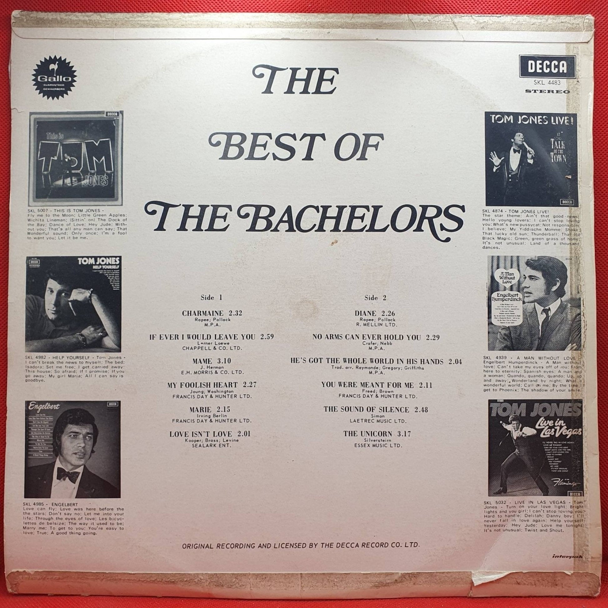 The Bachelors ‎– The Best Of The Bachelors - Vinyl Store Online