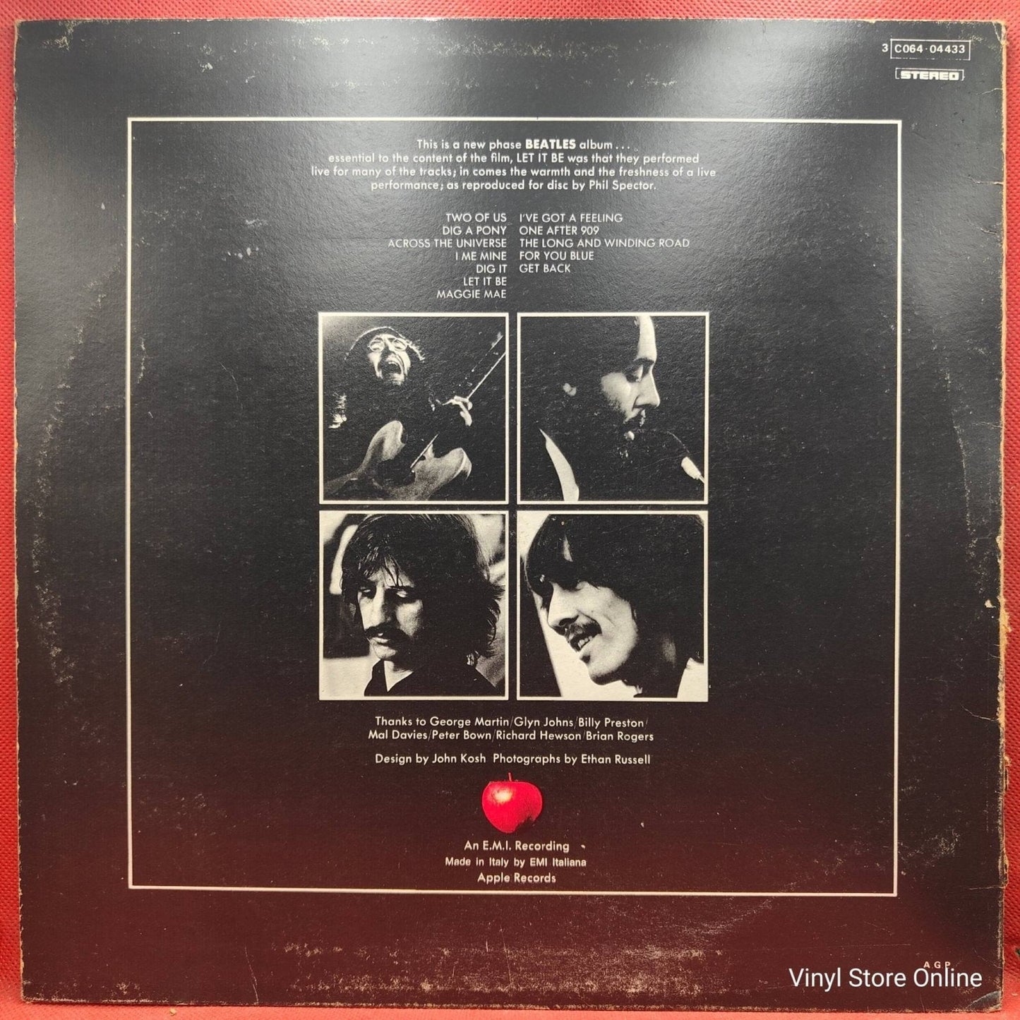 The Beatles ‎– Let It Be - Vinyl Store Online