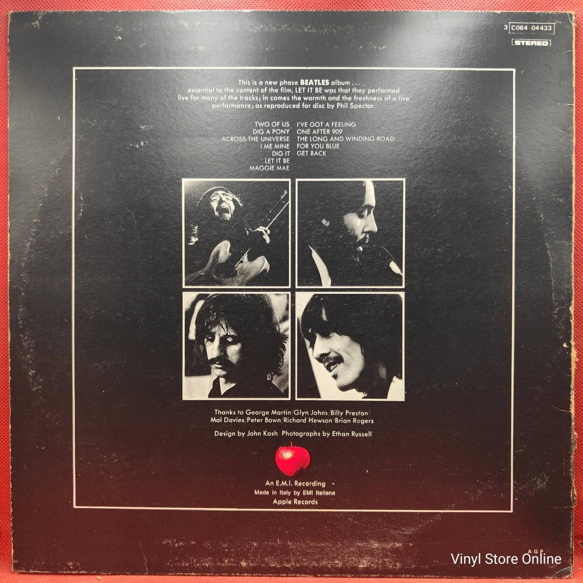 The Beatles ‎– Let It Be - Vinyl Store Online