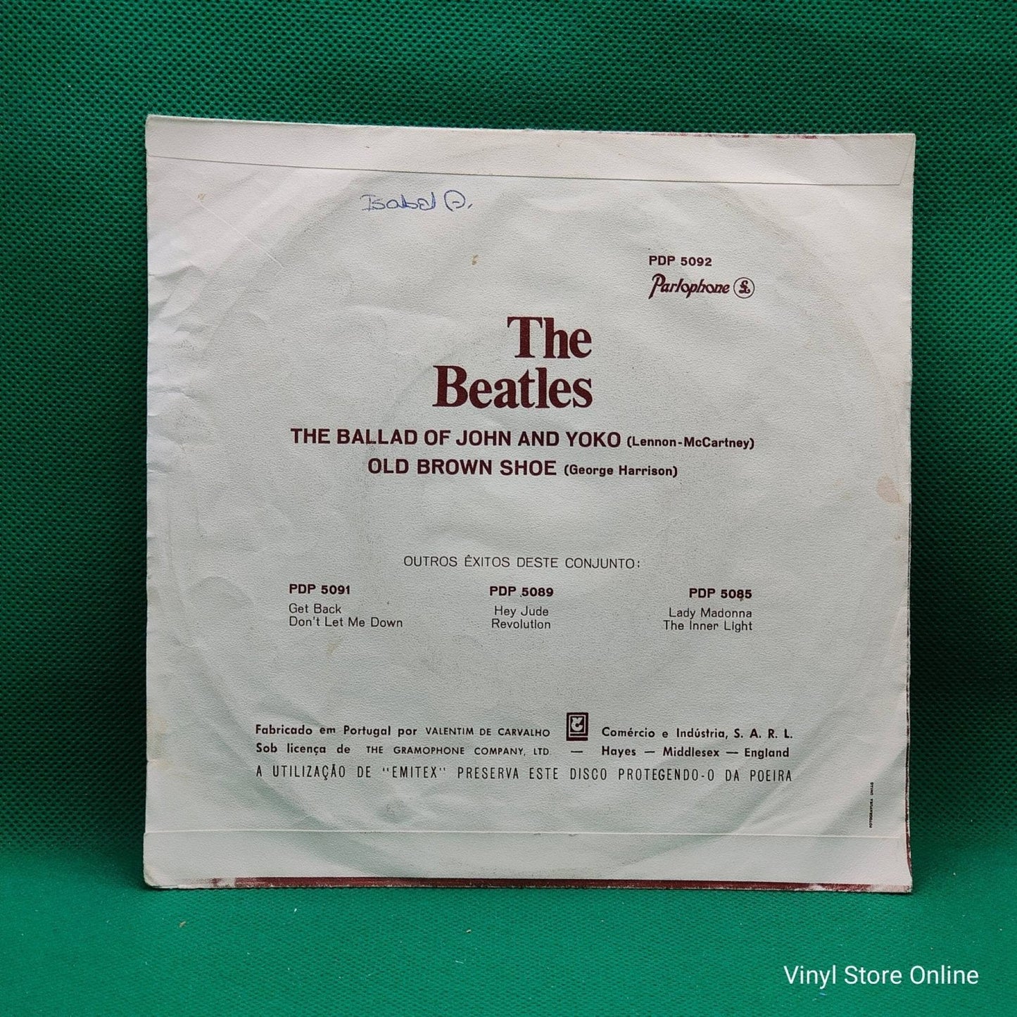 The Beatles ‎– The Ballad Of John And Yoko - Vinyl Store Online