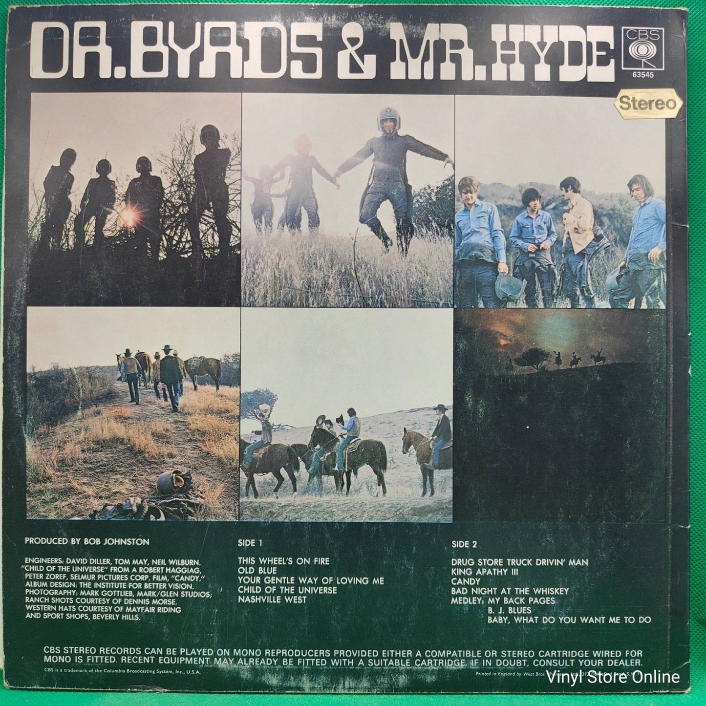 The Byrds ‎– Dr. Byrds & Mr. Hyde - Vinyl Store Online