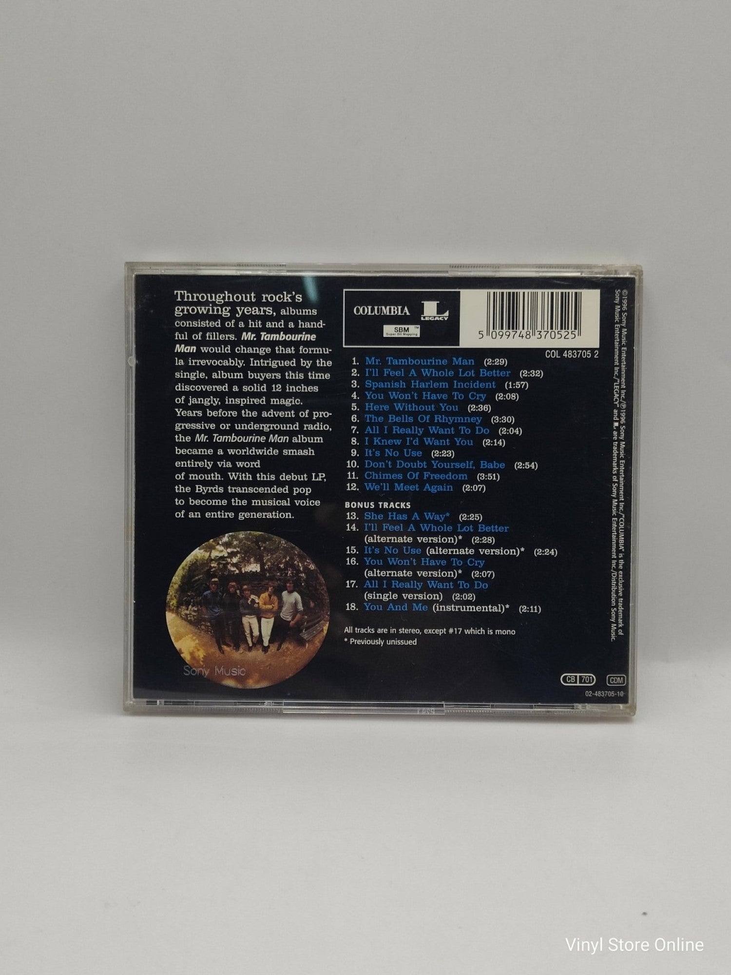 The Byrds ‎– Mr. Tambourine Man - Vinyl Store Online