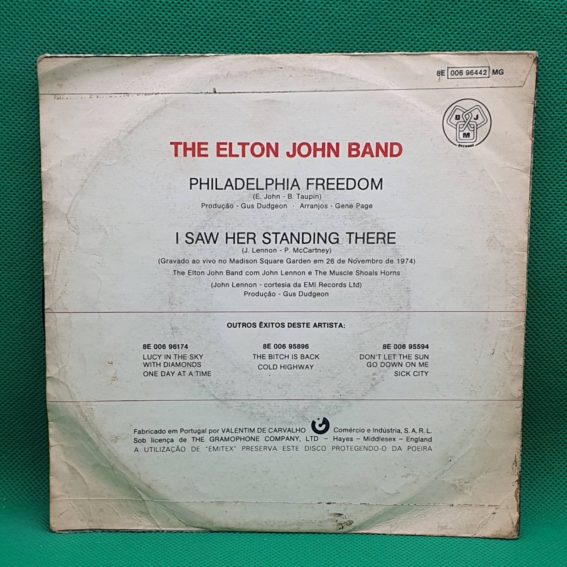 The Elton John Band ‎– Philadelphia Freedom - Vinyl Store Online