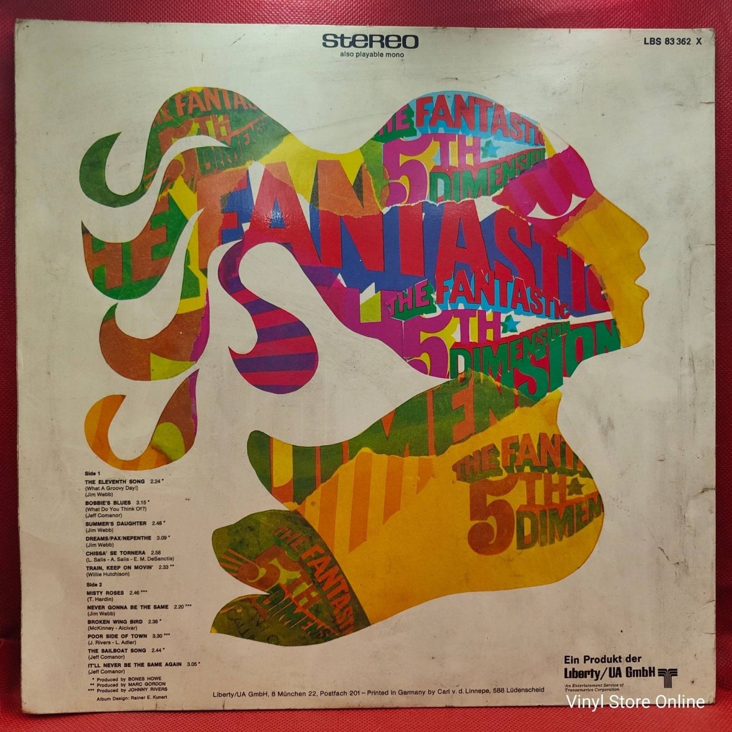 The Fantastic 5th Dimension ‎– Love Garden - Vinyl Store Online