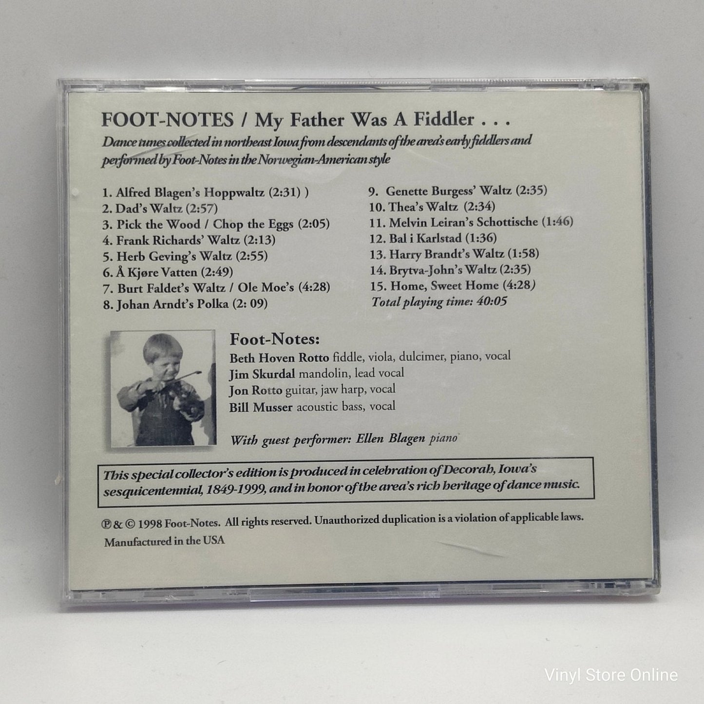 The Foot - Notes ‎– My Father Was A Fiddler - Vinyl Store Online