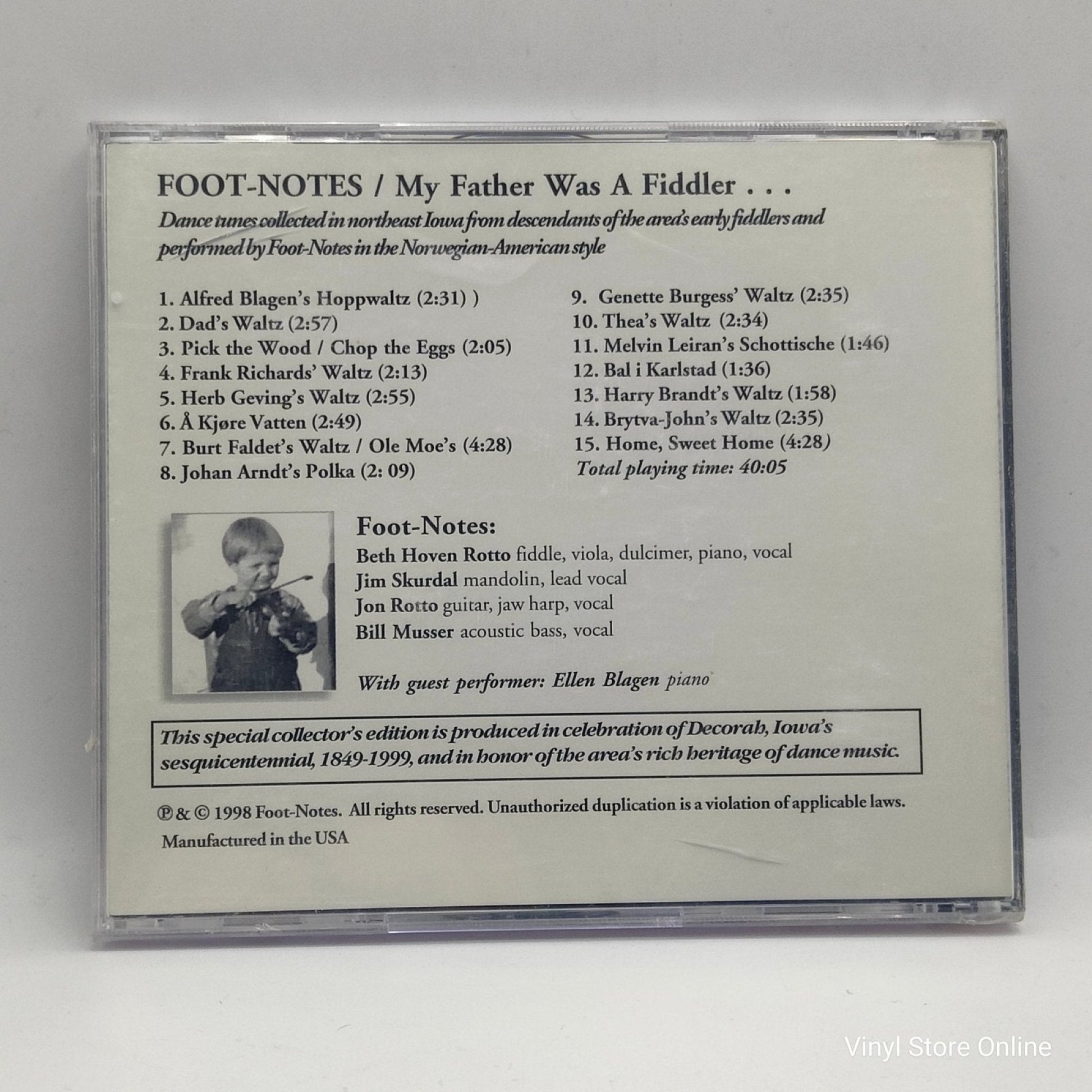 The Foot - Notes ‎– My Father Was A Fiddler - Vinyl Store Online