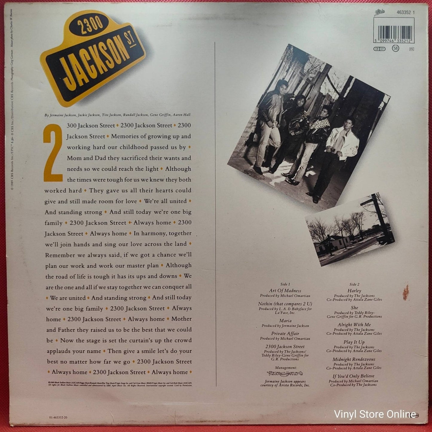 The Jacksons ‎– 2300 Jackson Street - Vinyl Store Online