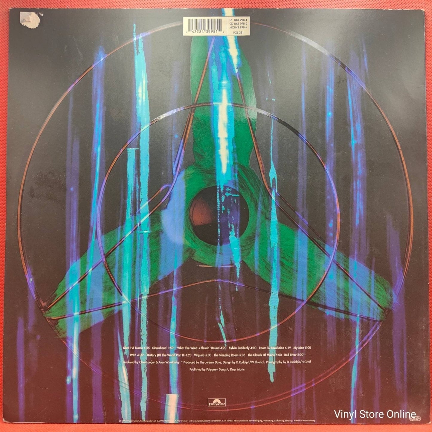 The Jeremy Days ‎– Circushead - Vinyl Store Online