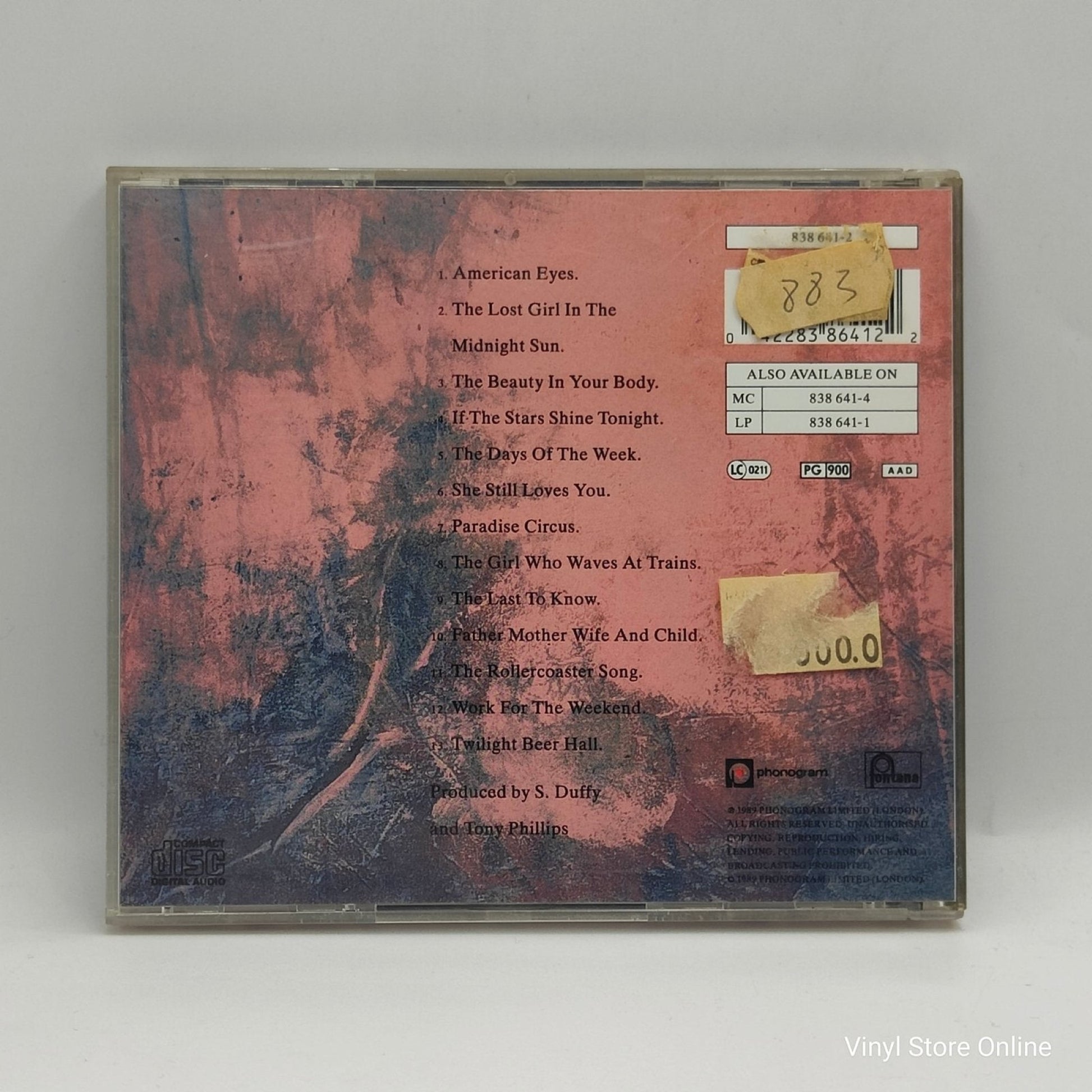 The Lilac Time ‎– Paradise Circus - Vinyl Store Online