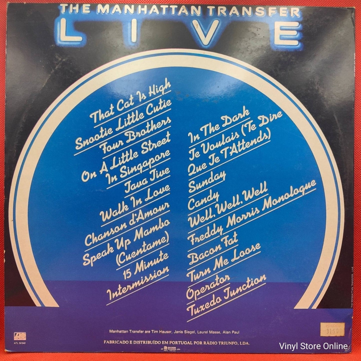The Manhattan Transfer ‎– Live - Vinyl Store Online