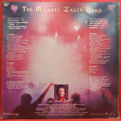 The Michael Zager Band ‎– Life's A Party - Vinyl Store Online