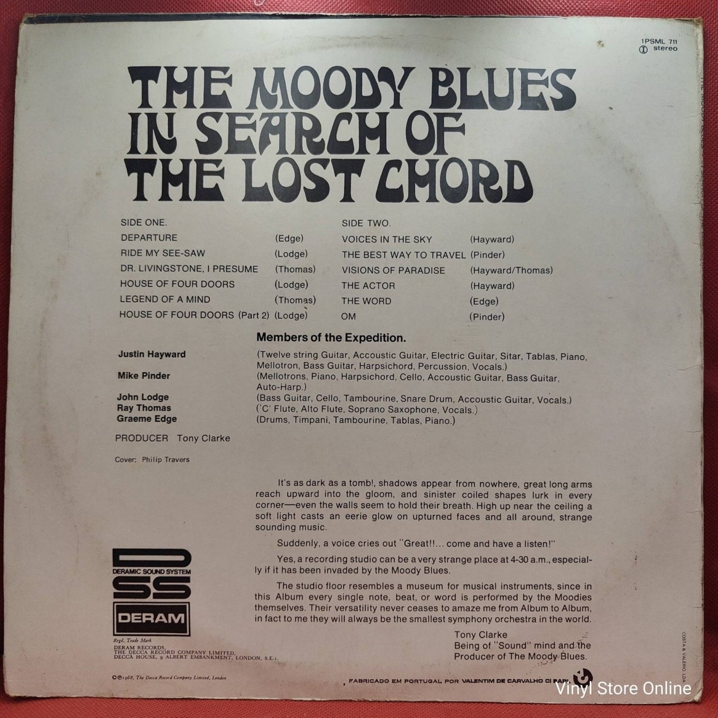 The Moody Blues ‎– In Search Of The Lost Chord - Vinyl Store Online