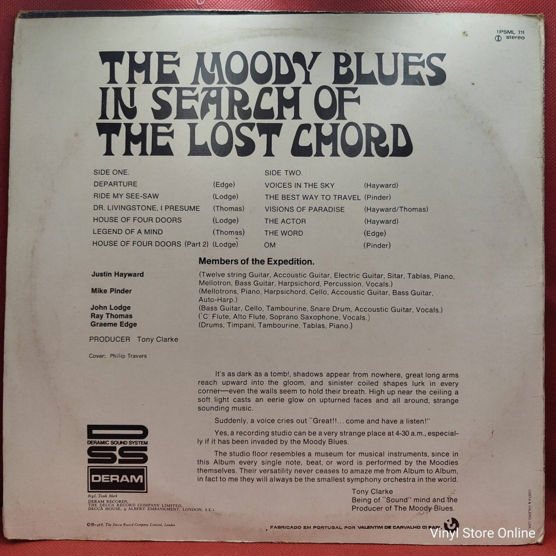 The Moody Blues ‎– In Search Of The Lost Chord - Vinyl Store Online