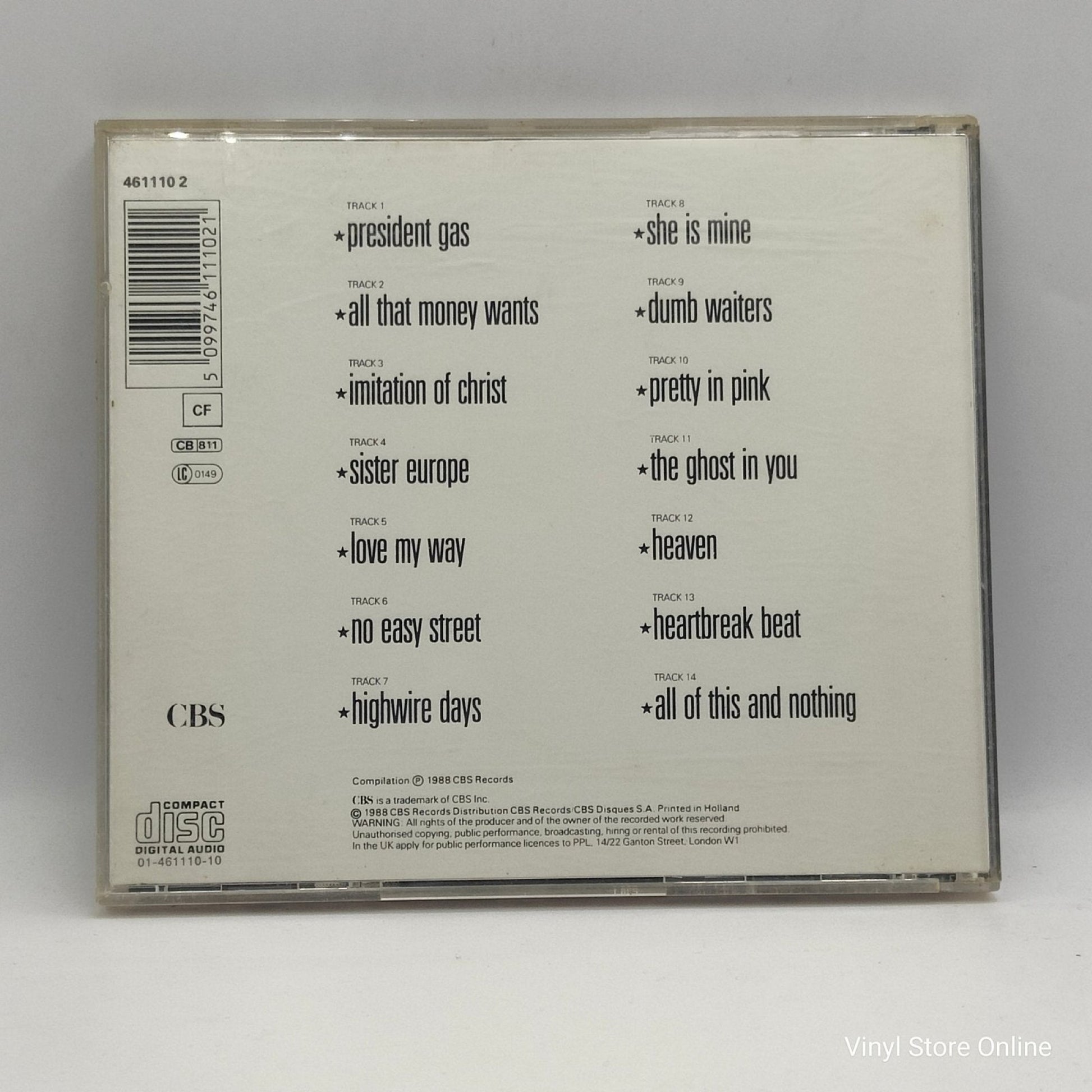 The Psychedelic Furs ‎– All Of This And Nothing - Vinyl Store Online