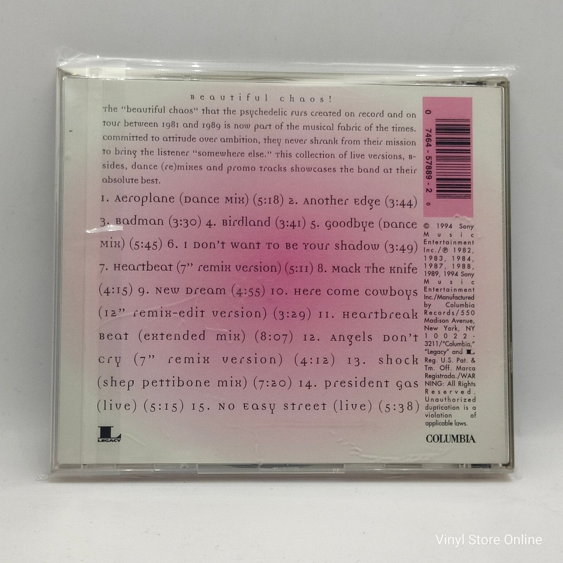 The Psychedelic Furs ‎– Here Came The Psychedelic Furs: B - Sides & Lost Grooves - Vinyl Store Online