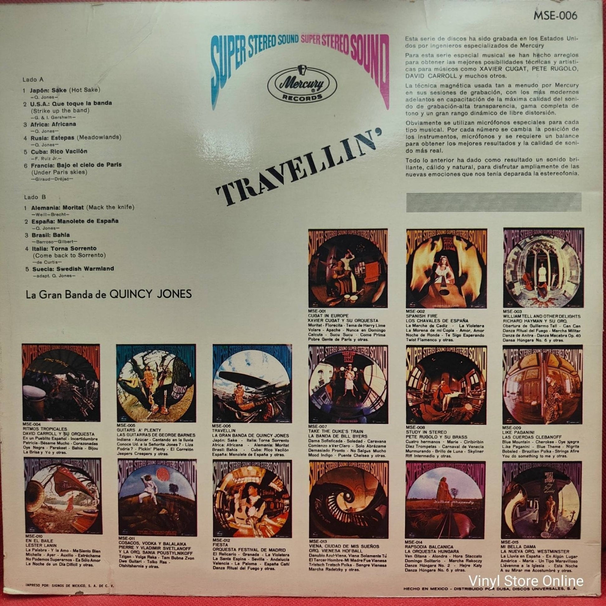 The Quincy Jones Big Band ‎– Travellin' On The Quincy Jones Big Band Wagon - Vinyl Store Online
