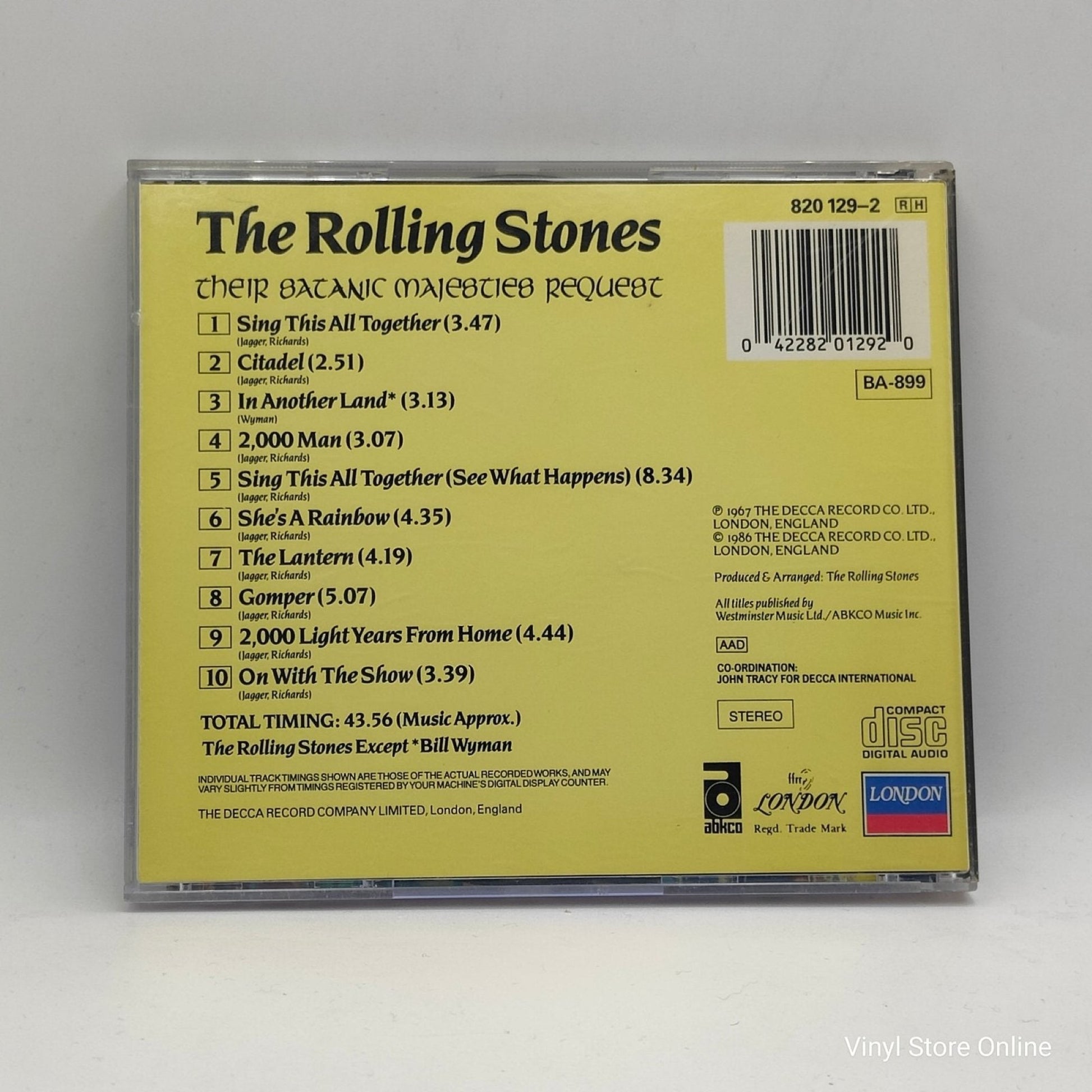 The Rolling Stones ‎– Their Satanic Majesties Request - Vinyl Store Online