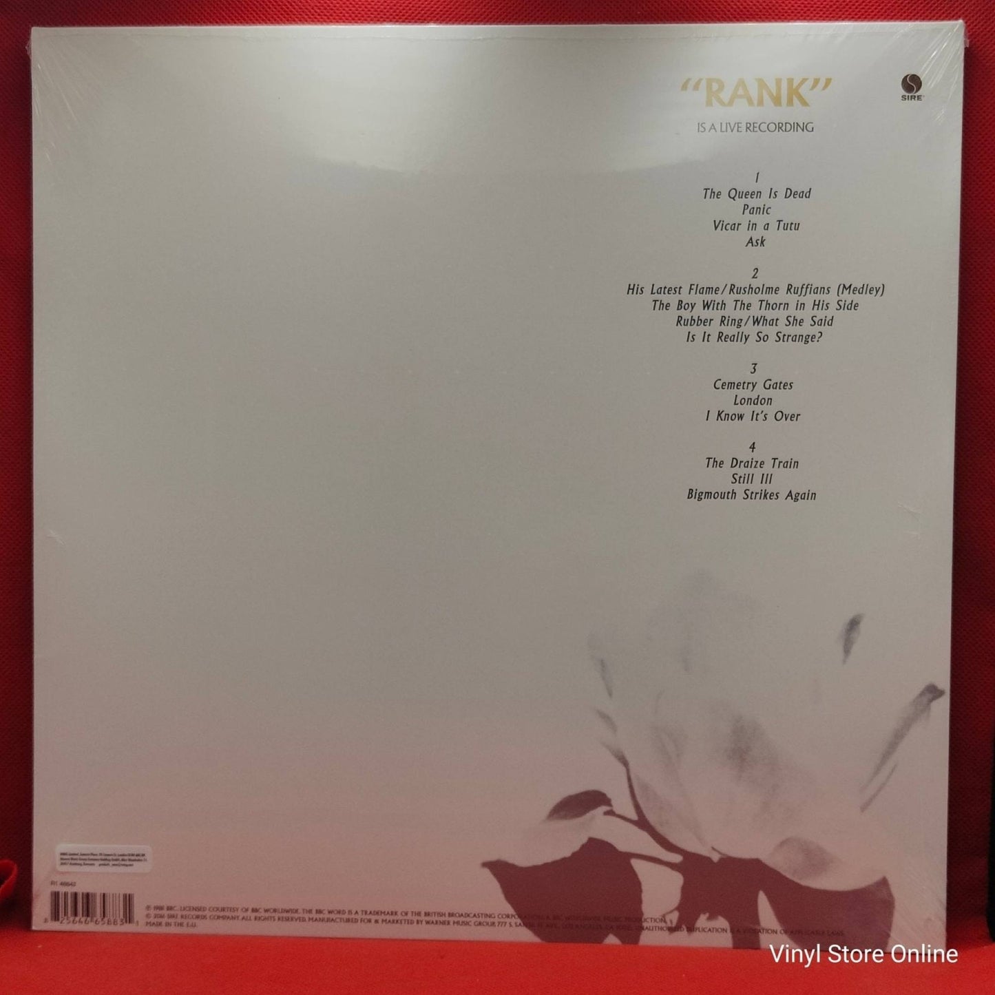 The Smiths ‎– Rank - Vinyl Store Online
