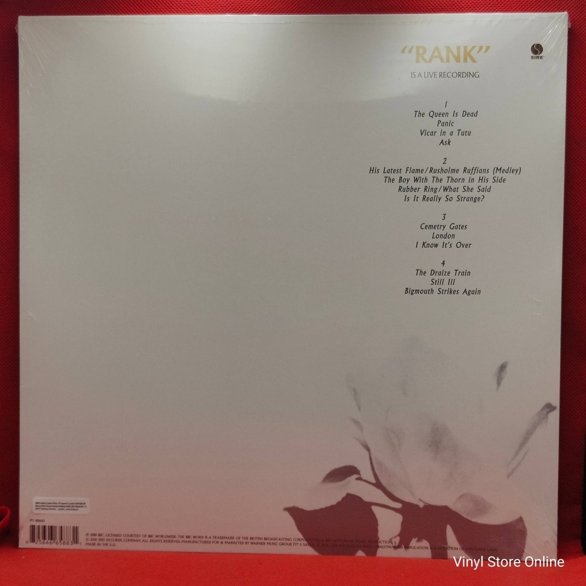 The Smiths ‎– Rank - Vinyl Store Online