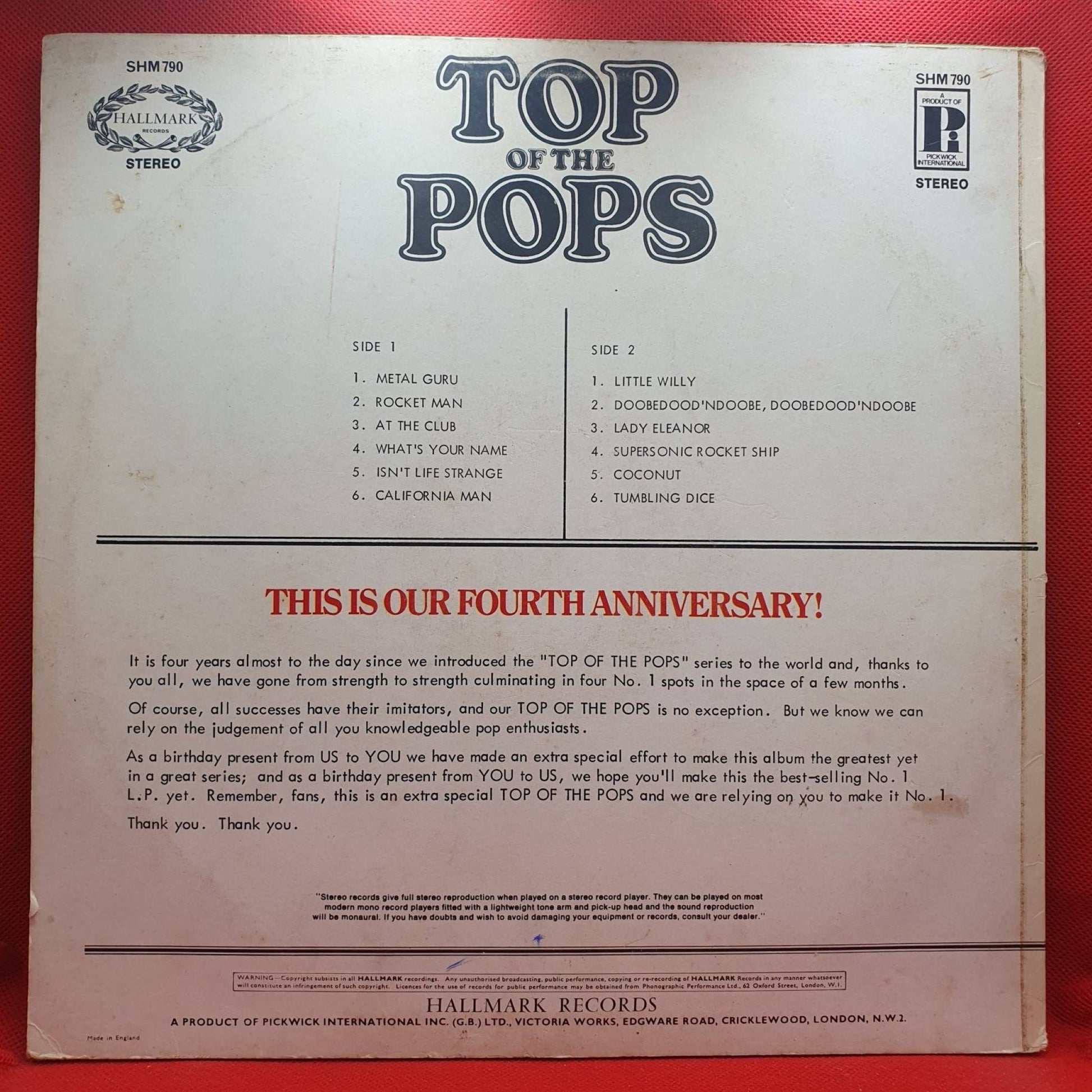 The Top Of The Poppers ‎– Top Of The Pops Vol. 24 - Vinyl Store Online