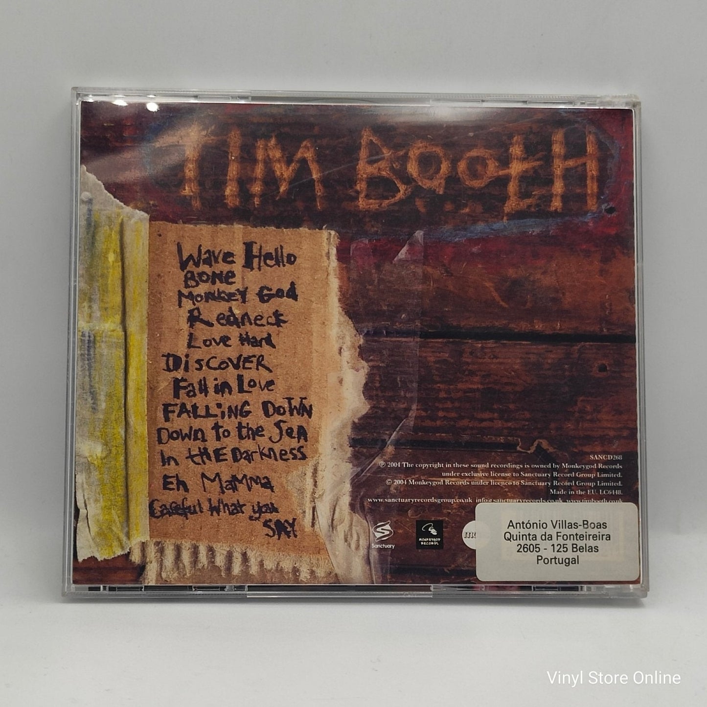 Tim Booth ‎– Bone - Vinyl Store Online